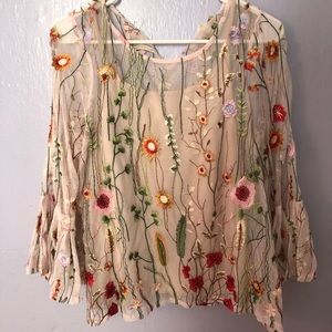 Floral Embroidered Blouse